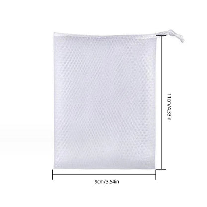 10/20PCS Soap Foaming Net Portable Mesh Soap Bag Body Wash Soap Foaming Net Bag Bathroom Soap Exfoliating Mesh Bags for Shower