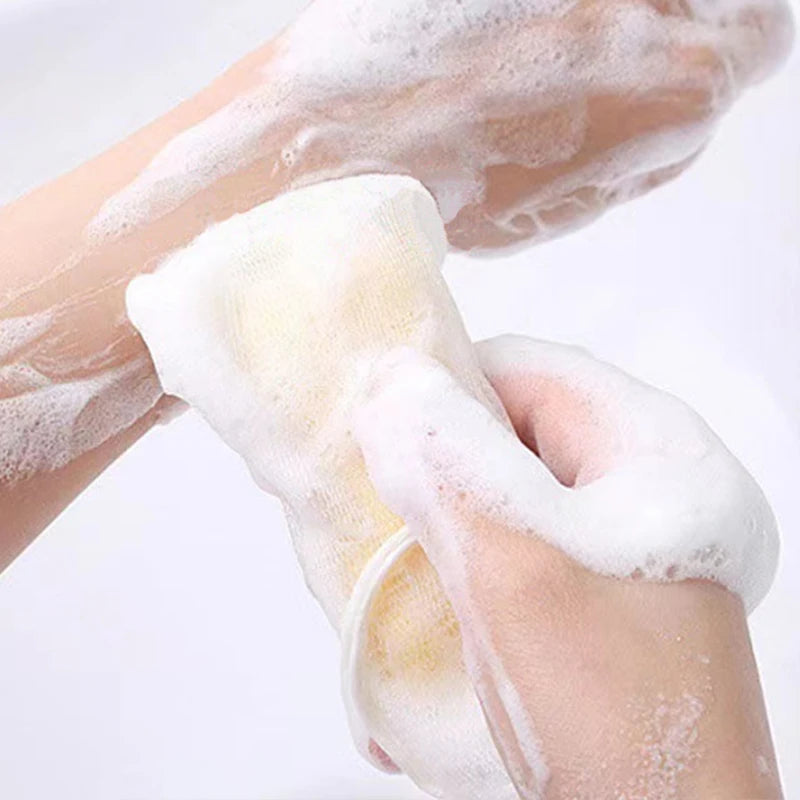 10/20PCS Soap Foaming Net Portable Mesh Soap Bag Body Wash Soap Foaming Net Bag Bathroom Soap Exfoliating Mesh Bags for Shower