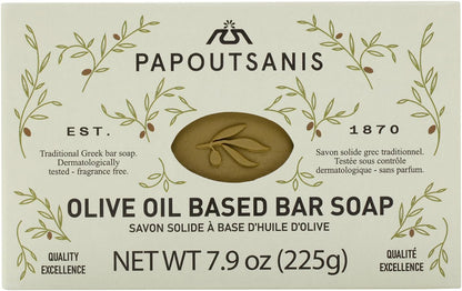 Pure Greek Olive Oil Soap 6 PACK of 8.8 Oz (250G) Bars by